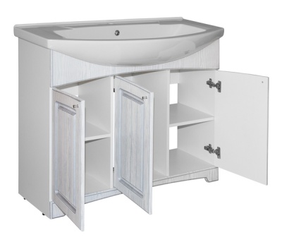 Тумба под раковину Mixline Крит 105 533074 Патина серебро