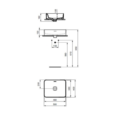 Раковина-чаша Ideal Standard Strada II 50 T296501 Евробелая