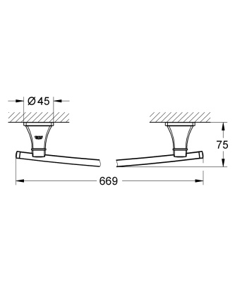 Полотенцедержатель Grohe Grandera 40629 Хром