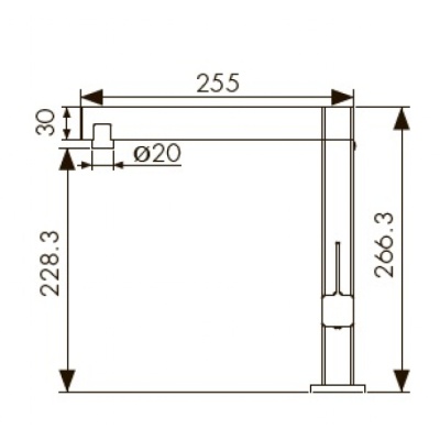 Смеситель для кухни Kaiser Vico 30044 Хром