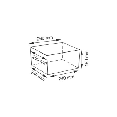 Корзина для белья WasserKRAFT Dinkel 25x25x16 WB-580-S Коричневая