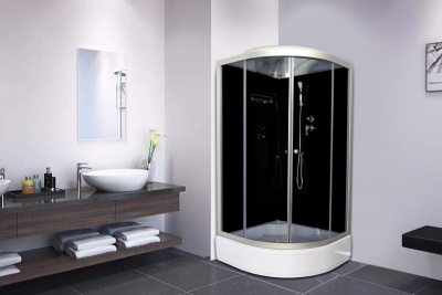 Душевая кабина Parly Classic CМ100 100х215 профиль Сатин стекло тонированное