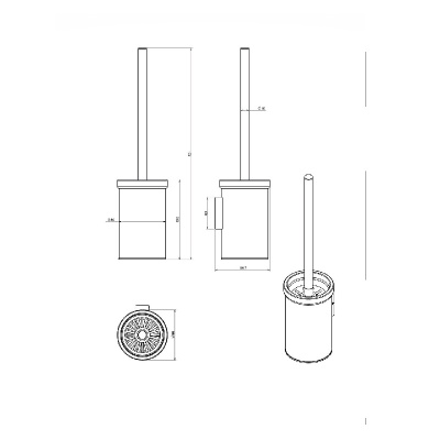 Ершик для унитаза Langberger 70225A Хром