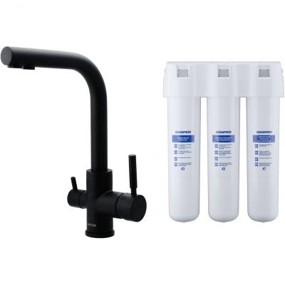 Смеситель для кухни Swedbe Selene Plus 8149K с фильтром Черный