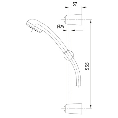 Душевой гарнитур Latuno L80028 Хром