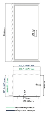 Душевой уголок WasserKRAFT Salm 100x100 27I19 Хром Прозрачный