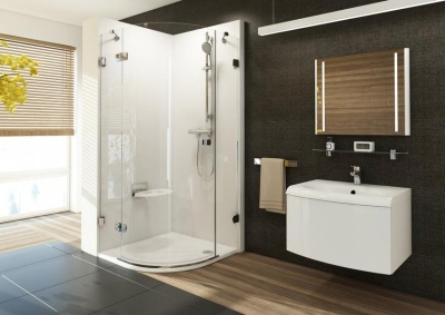 Душевой уголок Ravak Brilliant BSKK3-80 L хром+транспарент
