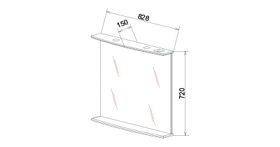 Зеркало Sanflor Софи 85 С02659 Белое