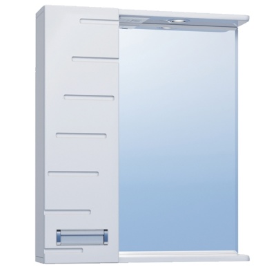 Зеркало со шкафом Vigo Diana 60 L с подсветкой Белое Зеркало со шкафом Vigo Diana 60 L с подсветкой Белое