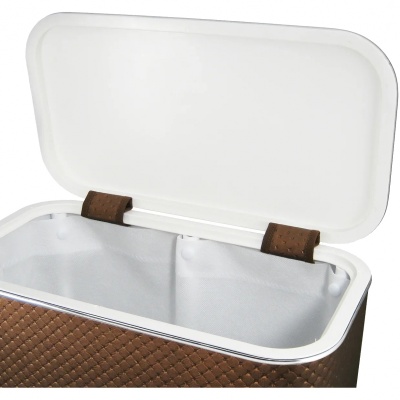 Корзина для белья Cameya Punto PNH-BG-9 с микролифтом глубокая Орех, кант хром