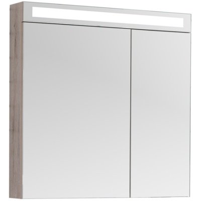 Зеркальный шкаф Dreja Max 80 77.9010D с подсветкой Дуб Кантри