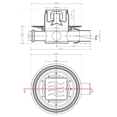Душевой трап Pestan Confluo Standard 13000017 с решеткой