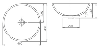 Раковина SSWW 45 CL3001 Белая