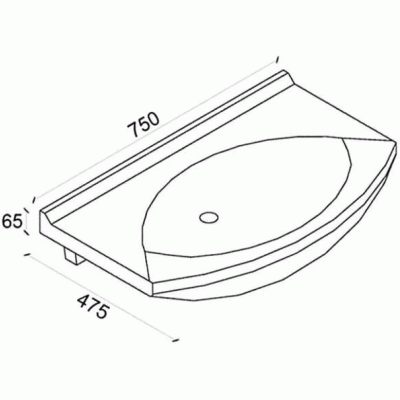Комплект мебели для ванной Aquanet Остин 75 210000 подвесной Белый глянец Дуб кантербери