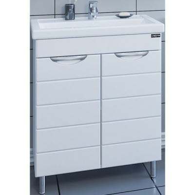 Тумба с раковиной СанТа Родос 70 Белая