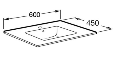 Раковина Roca Victoria 60 32782100Y Белая