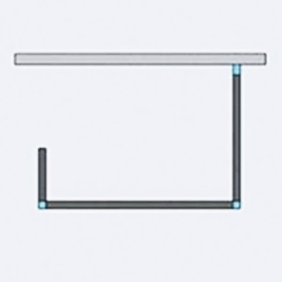 Душевая стенка Radaway Euphoria W4 Walk-in 130 фурнитура Хром стекло прозрачное