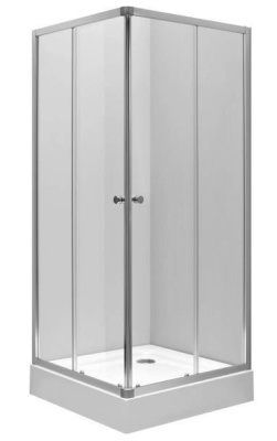 Душевой уголок Ifo Silver 90x90 RP5290222003 Стекло прозрачное, профиль серебристый