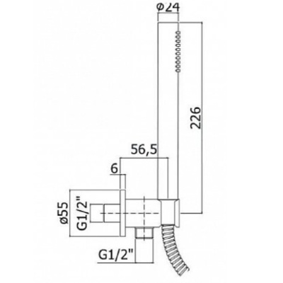 Душевой гарнитур Paffoni Master ZDUP094CR Хром