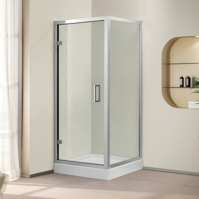 Душевой уголок Cezares Porta AH-1 90x80 профиль Хром стекло прозрачное