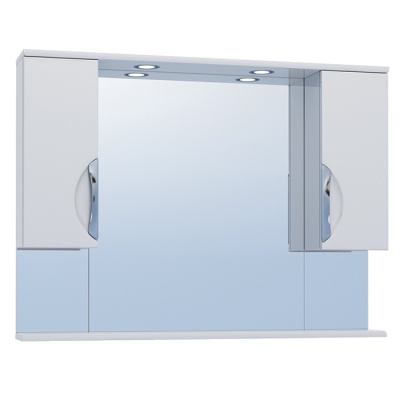 Зеркало со шкафом Vigo Callao 100 с подсветкой Белое