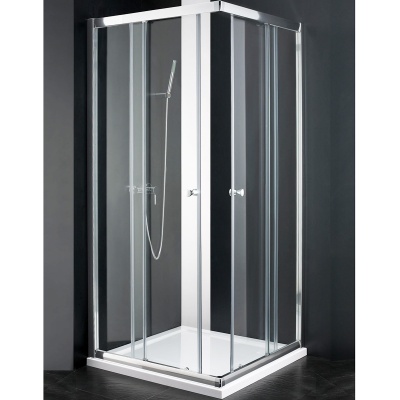 Душевой уголок Cezares Anima A-2 90x90 профиль Хром стекло прозрачное