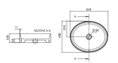 Раковина Scarabeo Thin-Line 8030 Белая