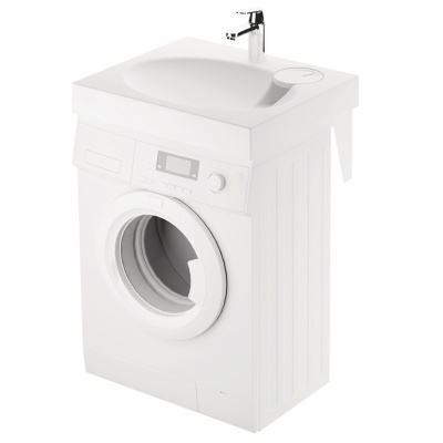 Раковина PAA Claro Mini 60x50 Iclami на стиральную машину Белая