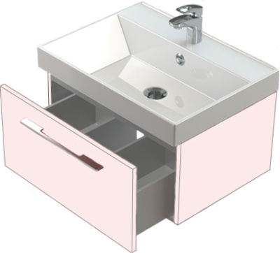 Тумба Astra Form Соло 70 выдвижной ящик Белый