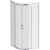 Душевой уголок AM.PM Gem 80х80 W90G-401-080WT радиальный профиль Матовый хром стекло прозрачное