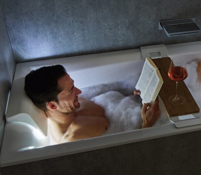 Акриловая ванна Riho Still Square 180х80 LED R без гидромассажа