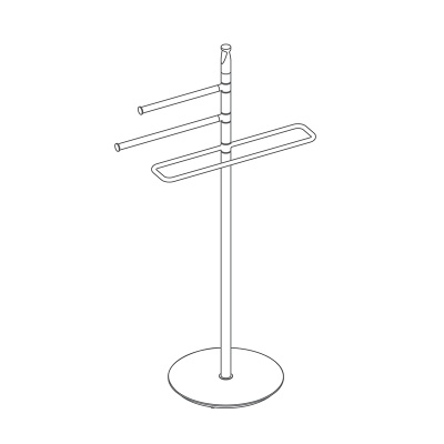 Напольная стойка Colombo Design Planets B9803.000 Хром