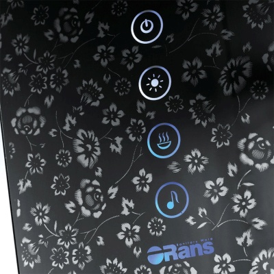 Душевая кабина Orans SR-89101S R black 100x100 с баней профиль Черный задние стенки Черные