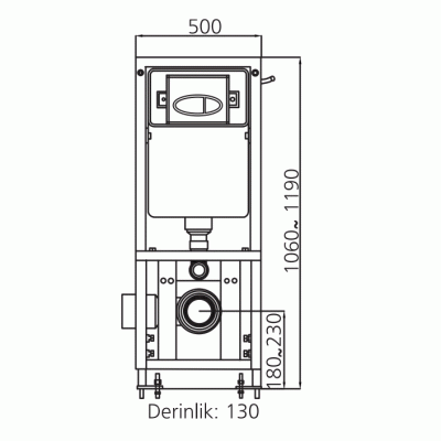 Комплект унитаза с инсталляцией SantiLine SL-5005+SL-01 с сиденьем Микролифт и клавишей смыва Хром