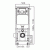 Комплект унитаза с инсталляцией SantiLine SL-5005+SL-01 с сиденьем Микролифт и клавишей смыва Хром