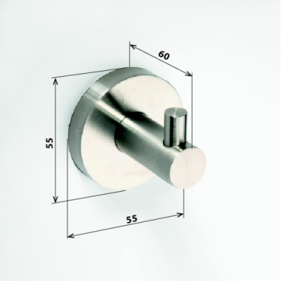 Крючок для полотенец Bemeta Neo stainless 104106025 Хром матовый