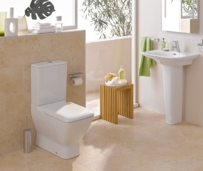 Чаша унитаза-компакта Laufen Palace New 8.2470.6 без бачка и сиденья, боковые отверстия