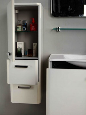 Тумба под раковину Акватон Валенсия 90 1A123501VAG30 глянцевая, белый жемчуг