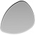 Зеркало Aqwella Clarberg Stone 95 Stn.02.10 с подсветкой Белое