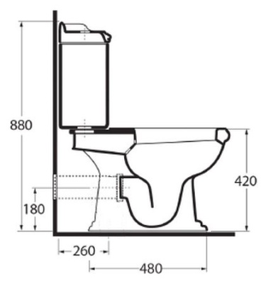 Унитаз Migliore Impero ML.IMP-25.301.BI Напольный