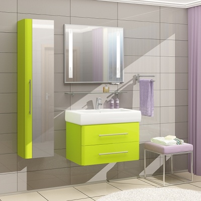 Зеркало Mixline Ницца 80 526259 с подсветкой с полкой