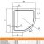 Поддон из стеклокомпозита Cezares Tray M R 90x90x4 Белый
