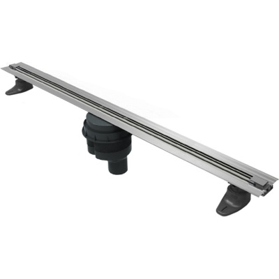 Душевой лоток Berges Wasserhaus Super Slim 600 090052 с решеткой Матовый хром
