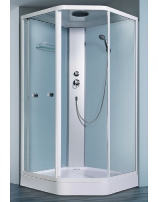 Душевая кабина Bolu Pentas BL-112/90n белая/прозрачное стекло Душевая кабина Bolu Pentas BL-112/90n белая/прозрачное стекло