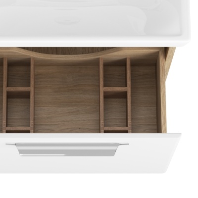 Тумба под раковину Diborg Lande Q 80 77.3215 подвесная Дуб