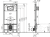 Инсталляция Alcaplast Sadromodul Slim AM1101/1200 для унитаза со смывным бачком без клавиши смыва