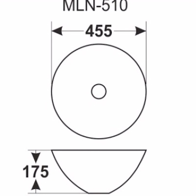 Раковина Melana 45 MLN-510 Белая