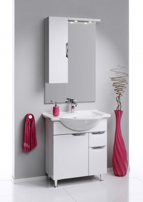 Тумба под раковину Aqwella Эколайн 75 Т7м ECOL0107 Белая