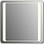 Зеркало Gemelli Design 75 QR-unix-HS-contour-H750-750 с подсветкой с сенсорным выключателем