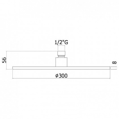 Верхний душ Paffoni Master King ZSOF079HG/ZSOF034HG Медовое золото